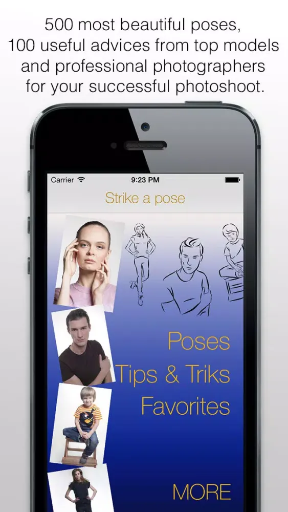 Ảnh chụp màn hình của Strike a pose - posing guide or photo posing tutorial for photographer and fashion model