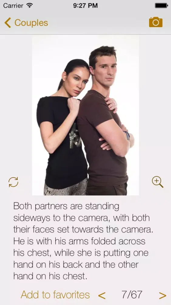 Ảnh chụp màn hình của Strike a pose - posing guide or photo posing tutorial for photographer and fashion model