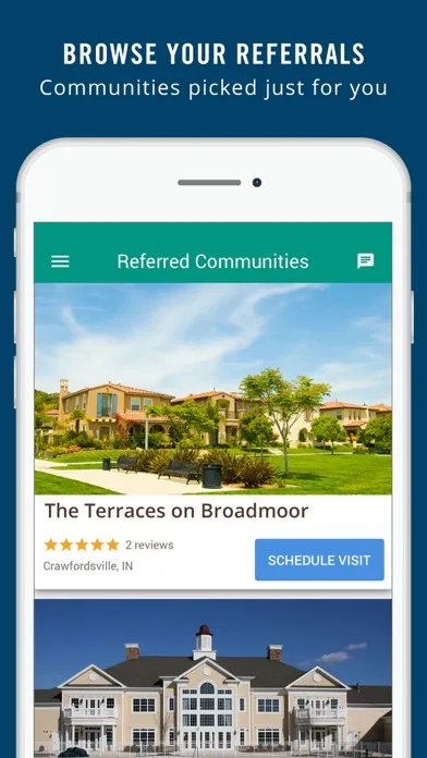 Senior Living Finder Screenshots