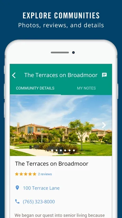 Senior Living Finder Screenshots