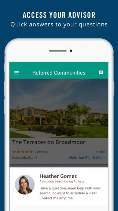 Senior Living Finder Screenshots