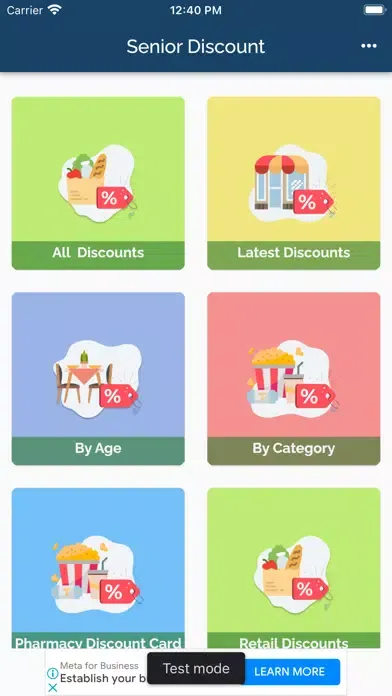 Senior Discounts سکرین شاٹس