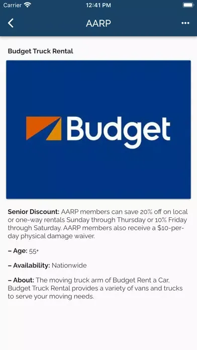 Senior Discounts سکرین شاٹس