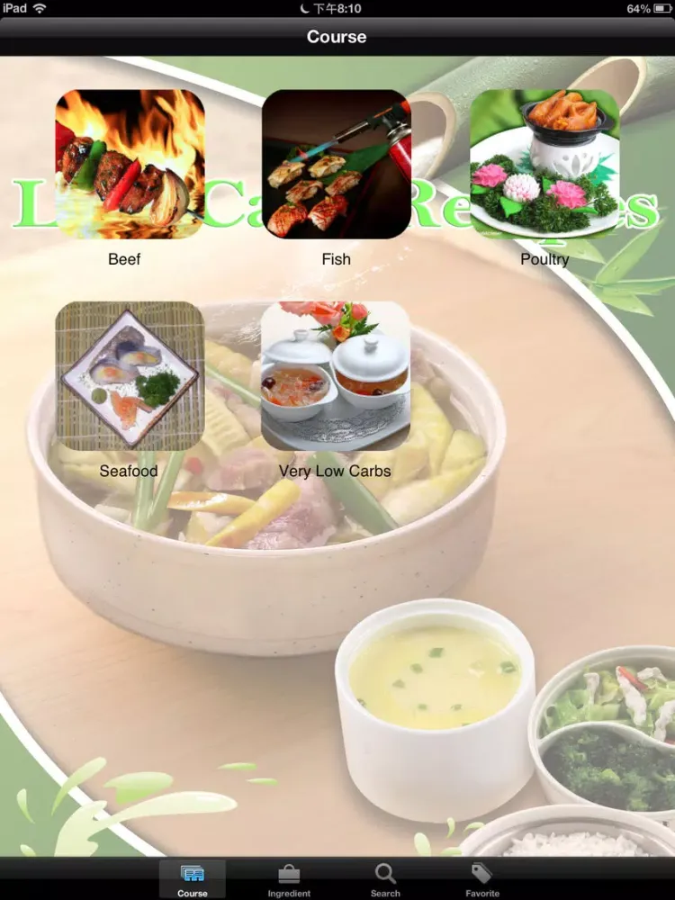 10000+ Low Carb Recipes iPad 应用截图
