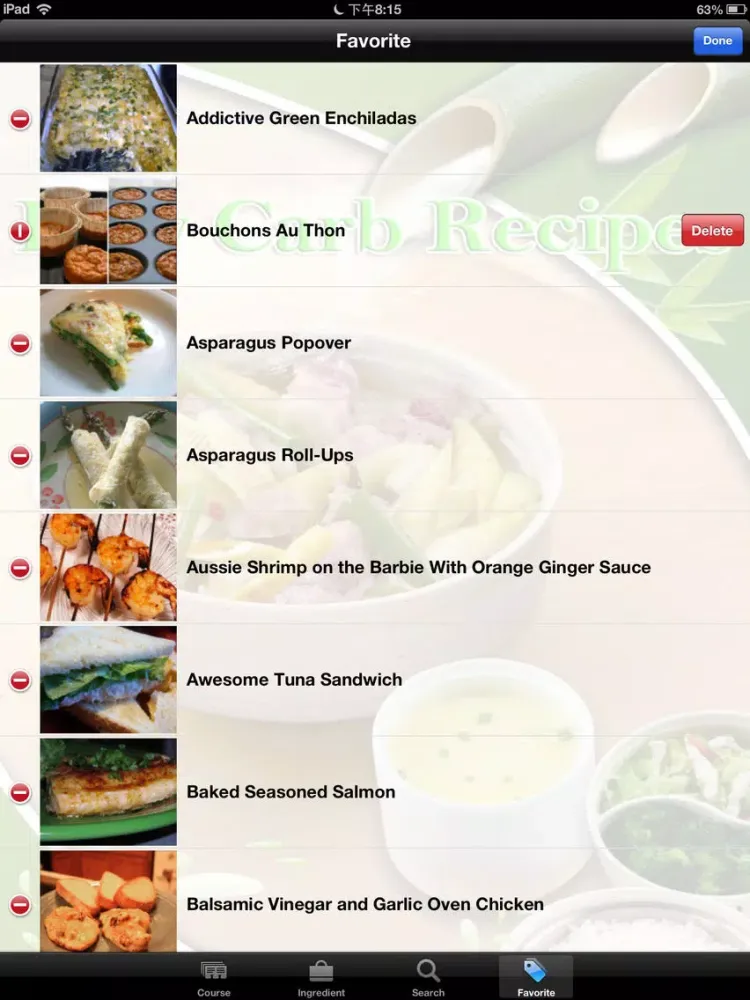 10000+ Low Carb Recipes iPad 应用截图