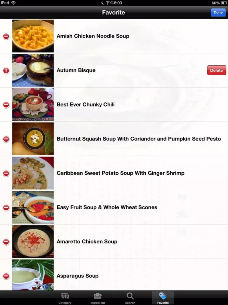 20000+ Soup Recipes iPad 应用截图