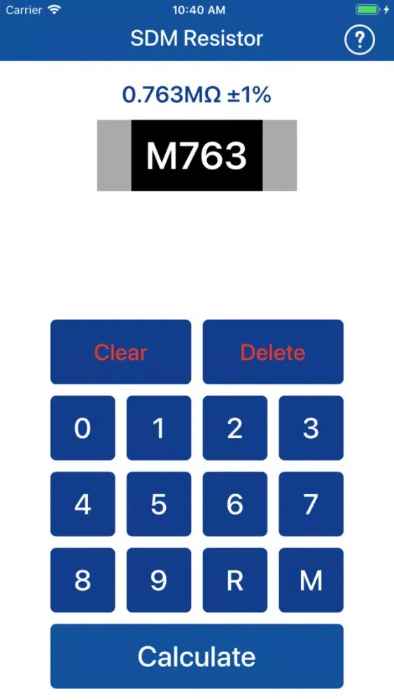 SMD Resistor Calculator Screenshots