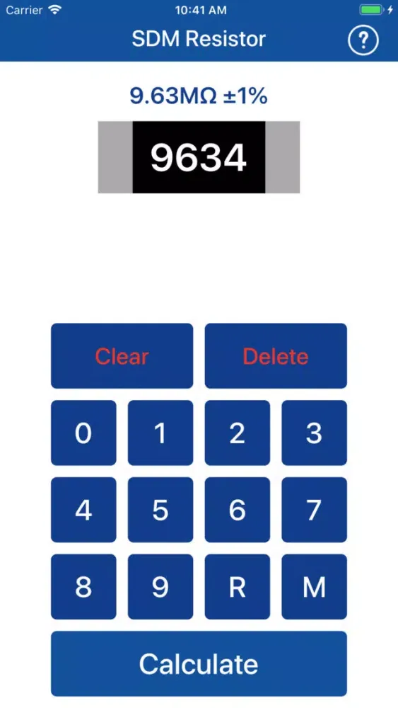 SMD Resistor Calculator Screenshots