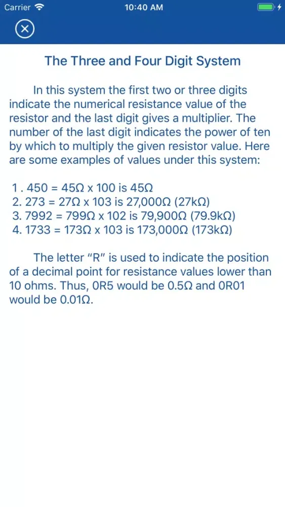 SMD Resistor Calculator Screenshots