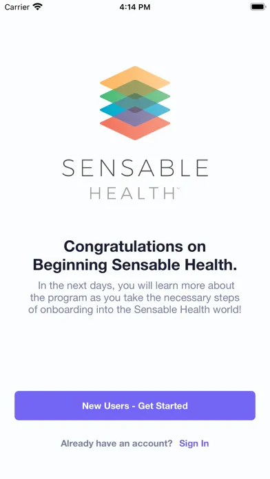 Sensable Health HLP Screenshots