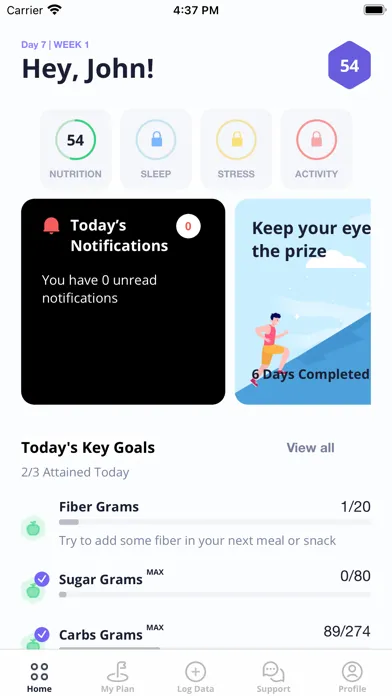 Sensable Health HLP Screenshots