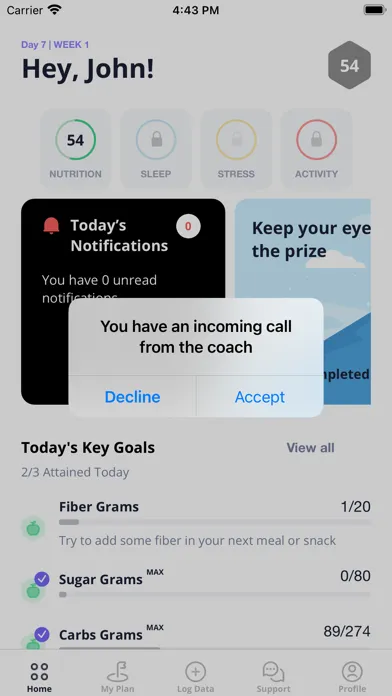 Sensable Health HLP Screenshots