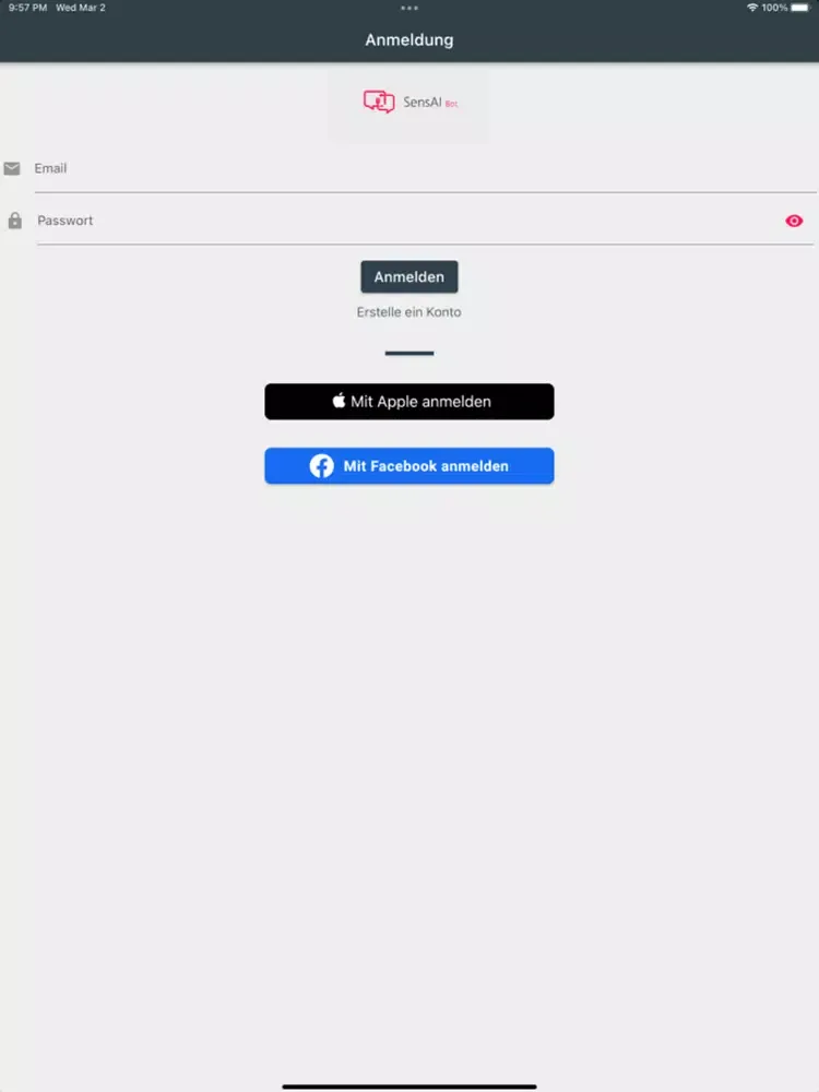SensAI-Bot iPad  스크린샷