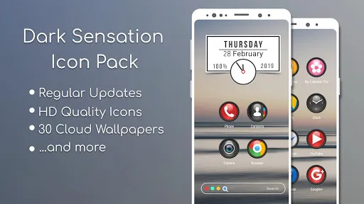 Dark Sensation -  Icon Pack スクリーンショット