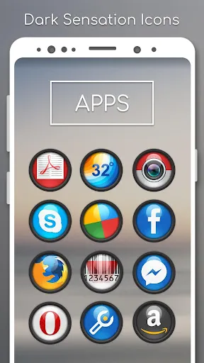 Dark Sensation -  Icon Pack スクリーンショット