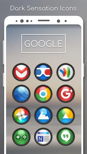 Dark Sensation -  Icon Pack スクリーンショット
