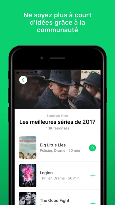 Tangkapan skrin SensCritique - Films, Séries..
