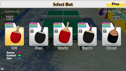 Virtual Table Tennis سکرین شاٹس