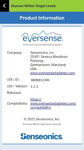 Eversense Screenshots