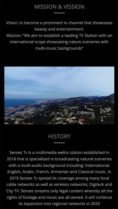 Senses TV سکرین شاٹس