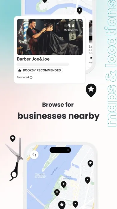 Capturas de tela do Booksy for Customers