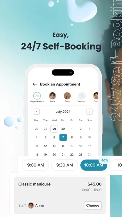 Capturas de tela do Booksy for Customers