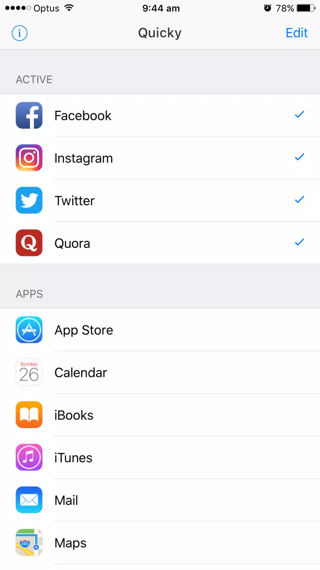 Screenshot di Quicky - Fast app & website launcher with 3D Touch