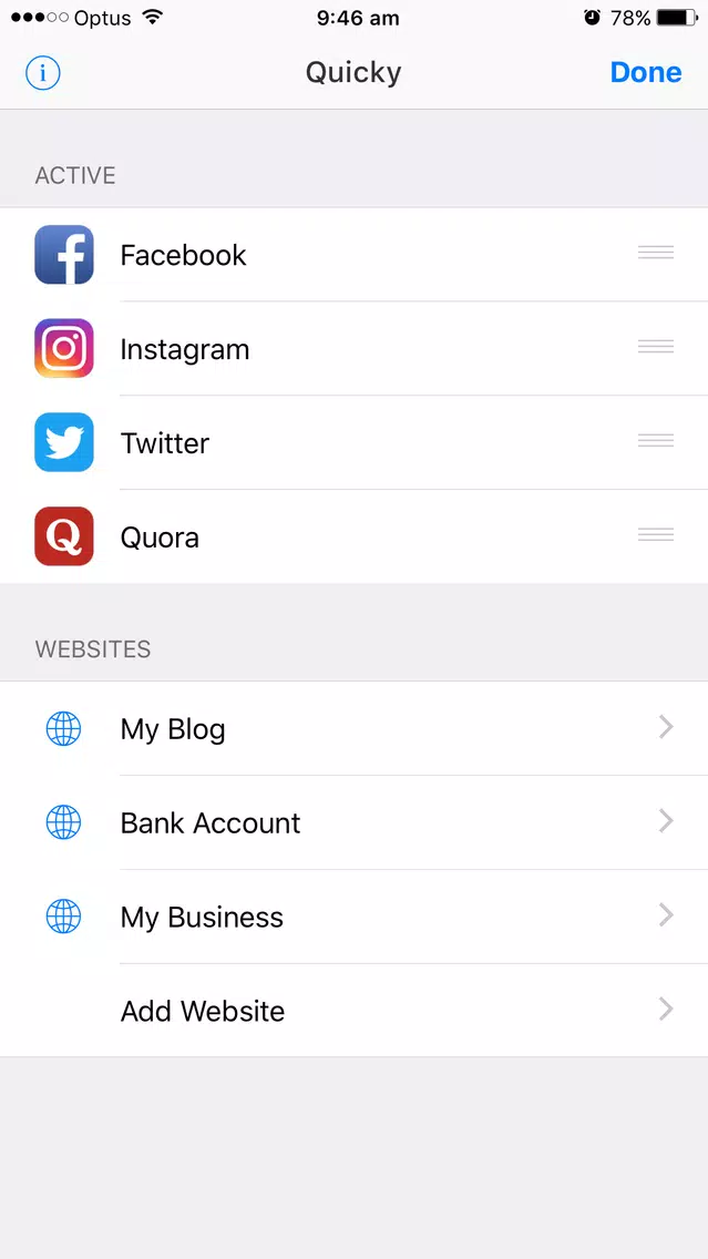 Screenshot di Quicky - Fast app & website launcher with 3D Touch