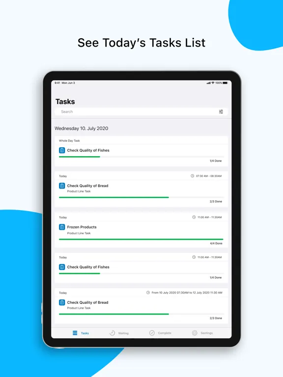 Task Assistant iPad  스크린샷