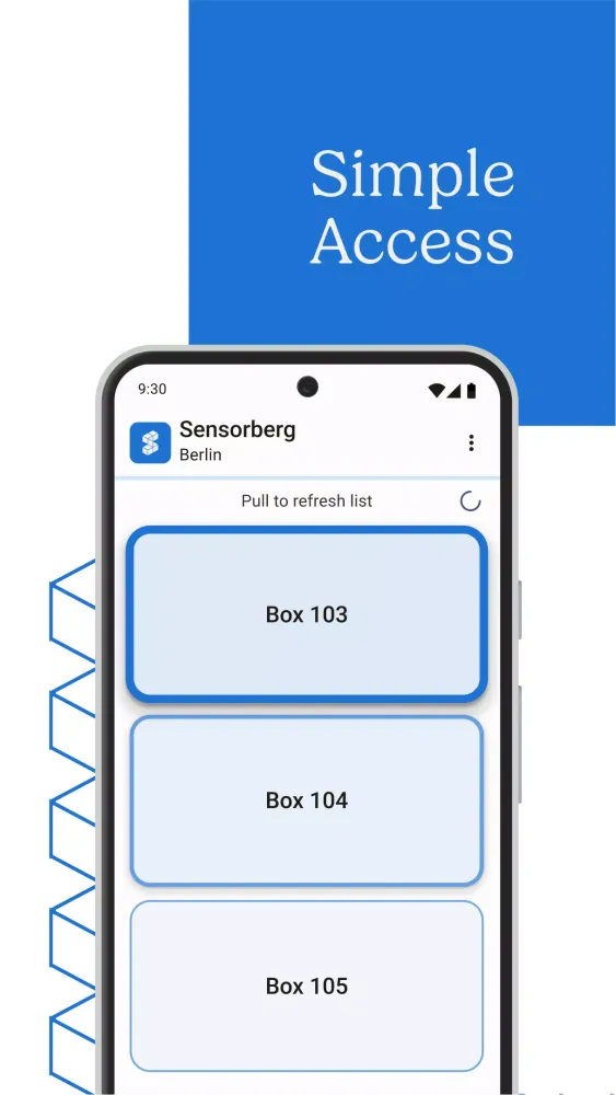 Screenshot di Sensorberg One Access
