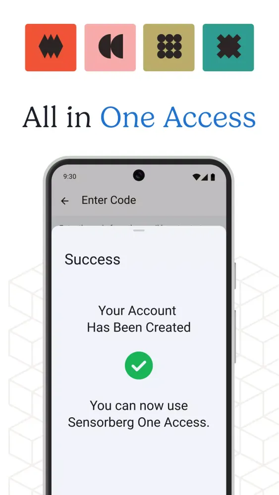 Screenshot di Sensorberg One Access