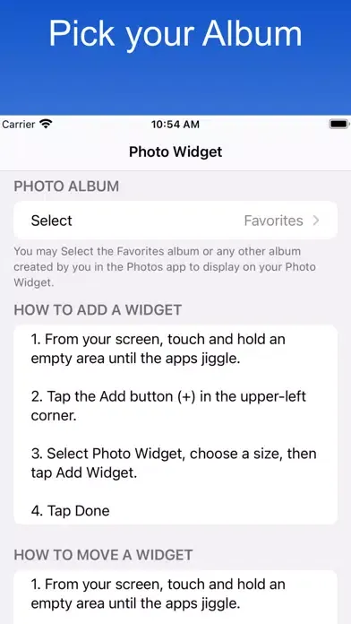 Simple Photo Album Widget سکرین شاٹس