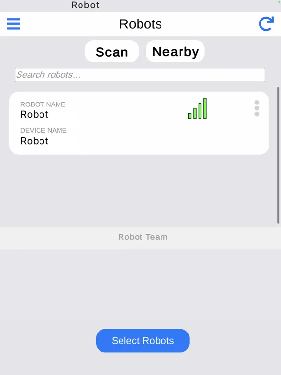 Capturas de pantalla de Sensori Robot Controller iPad