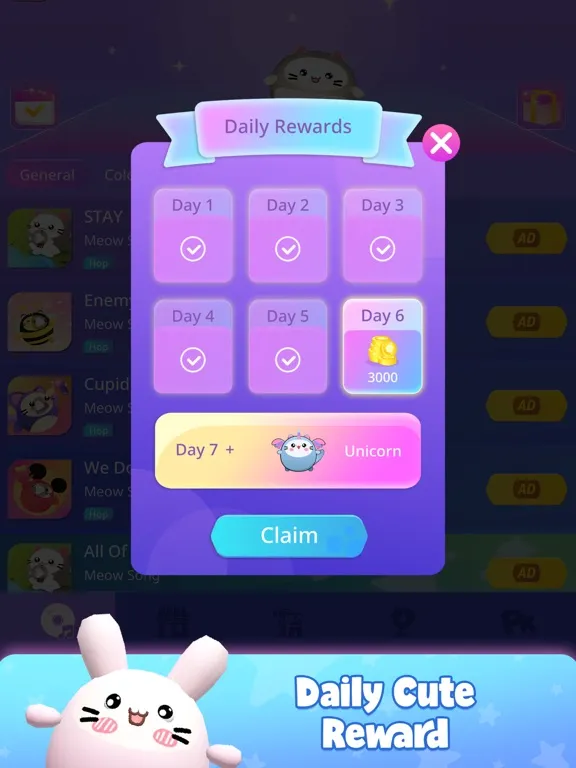 EDM Cats - Dancing Tiles Hop iPad  স্ক্রিনশট