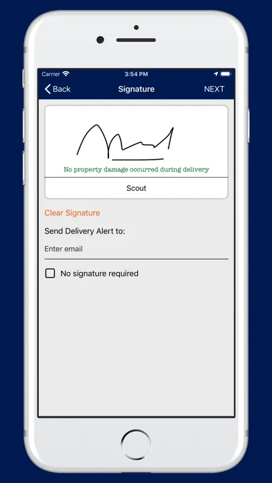 Zrzuty ekranu DSV DELIVERY