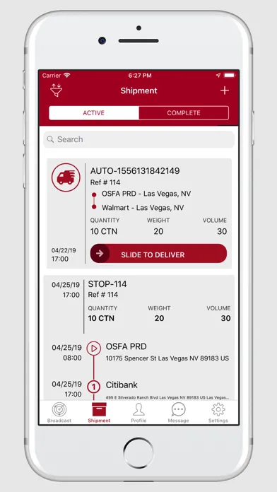 FMS Driver Screenshots
