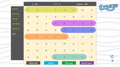 Tangkapan layar Trugs WordSearch 1