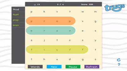 Tangkapan layar Trugs WordSearch 1