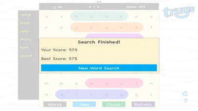 Tangkapan layar Trugs WordSearch 1