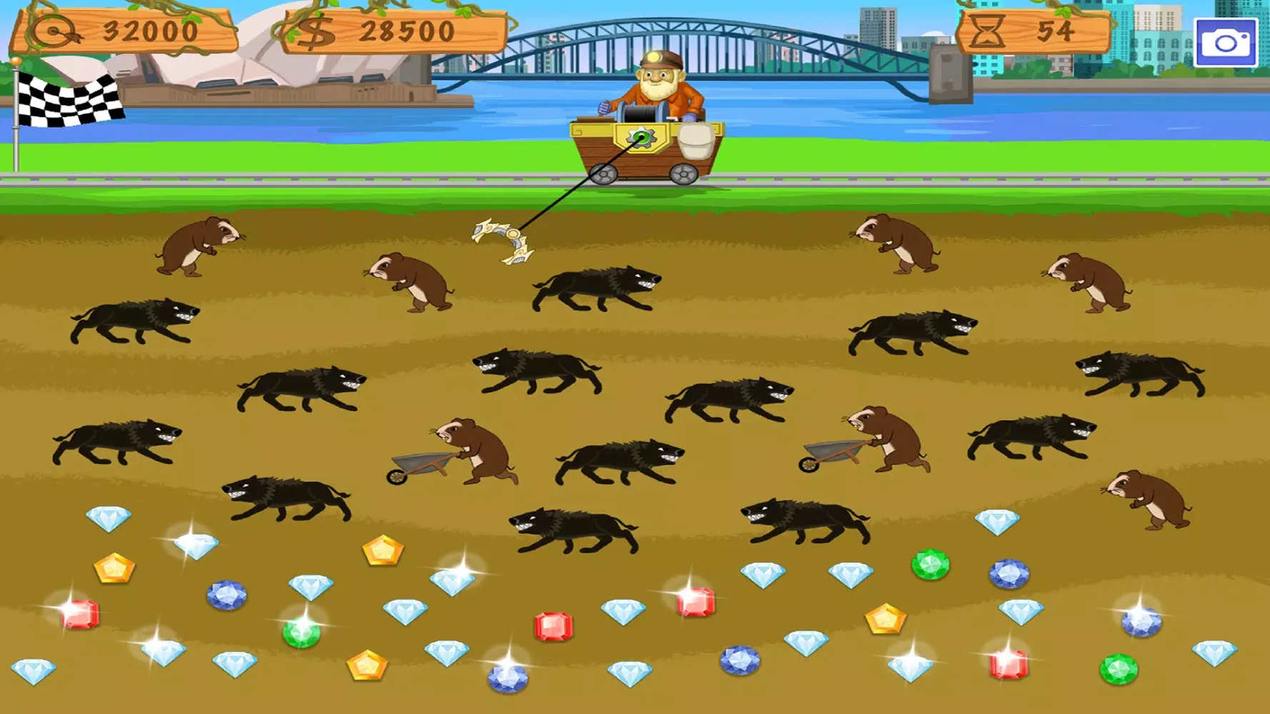 Tangkapan skrin Gold Miner World Tour