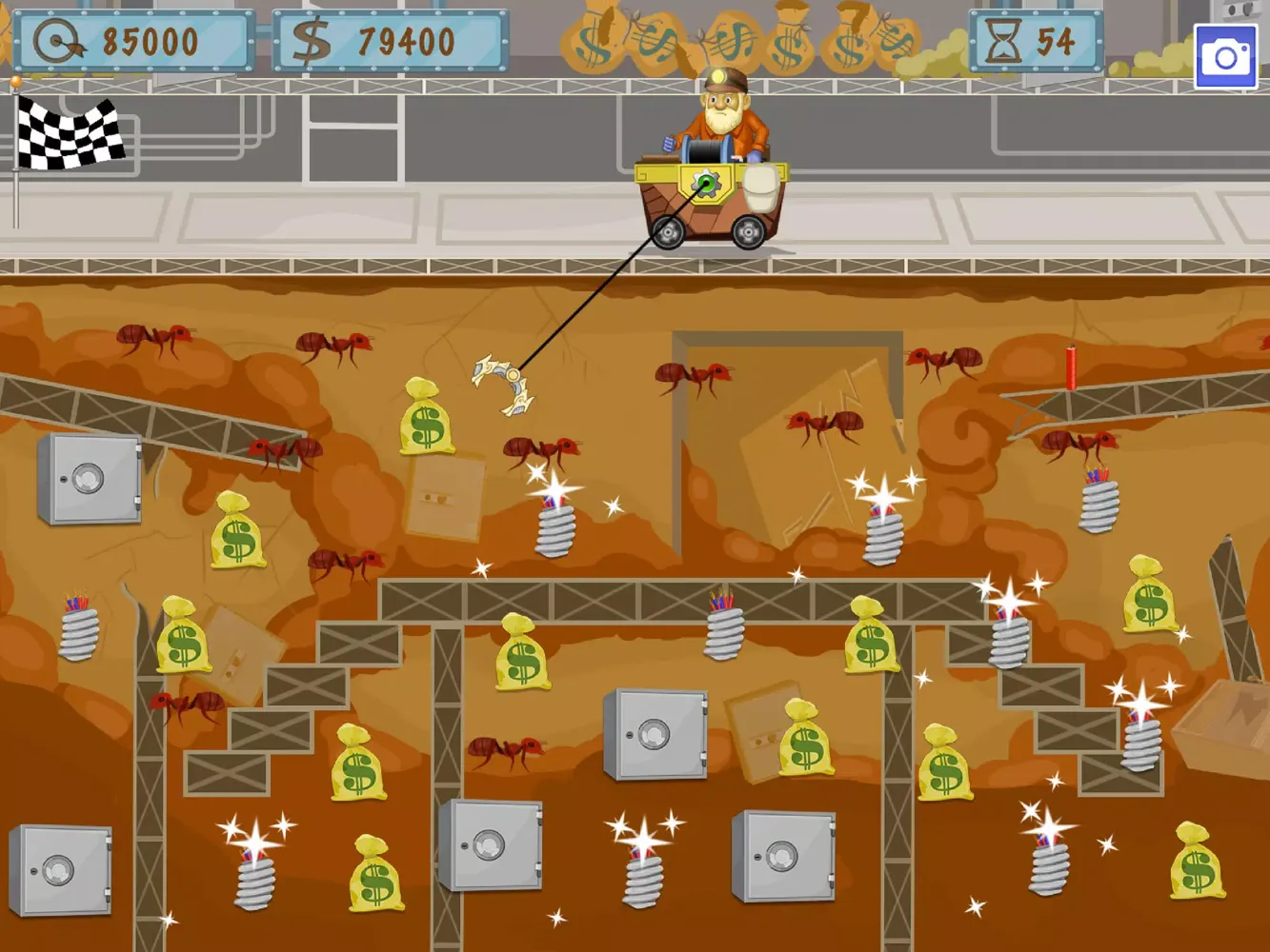 Tangkapan skrin Gold Miner World Tour