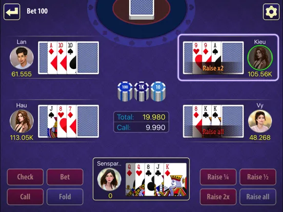 Captures d'écran de Hong Kong Poker iPad 