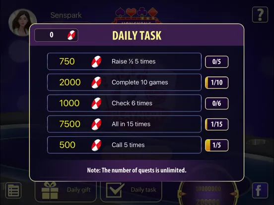 Captures d'écran de Hong Kong Poker iPad 