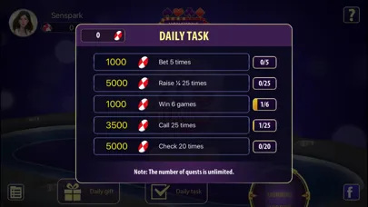 Captures d'écran de Hong Kong Poker
