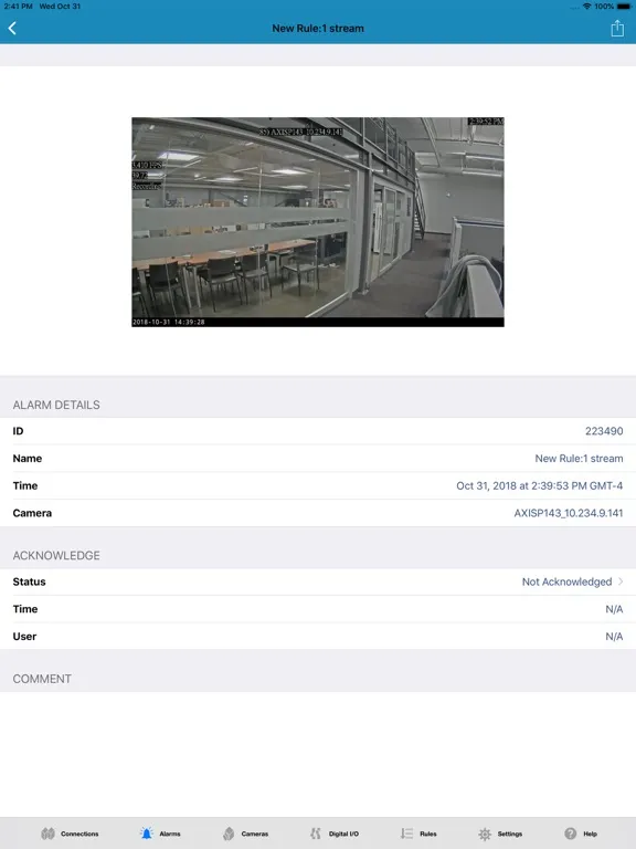 Screenshot di Senstar Symphony Mobile iPad 