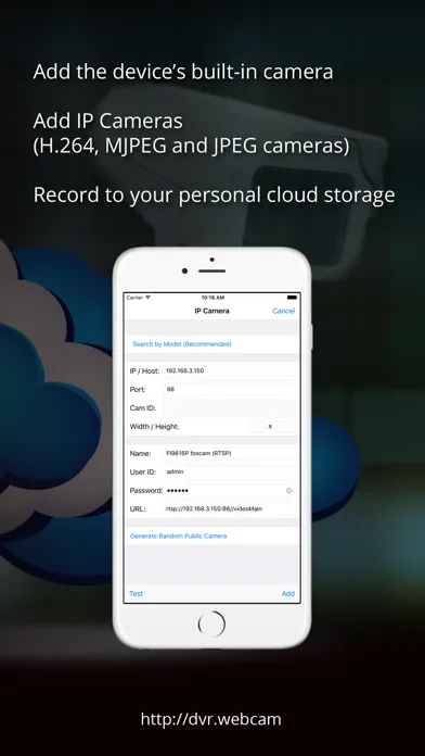 DVR.Webcam for Dropbox Users Ekran Görüntüleri