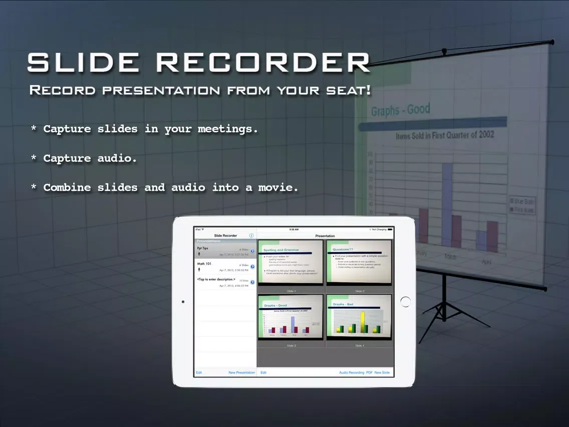 Tangkapan layar Slide Recorder iPad 