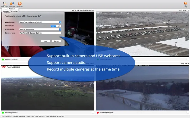 Screenshot di DVR.Webcam - Google Drive Edition