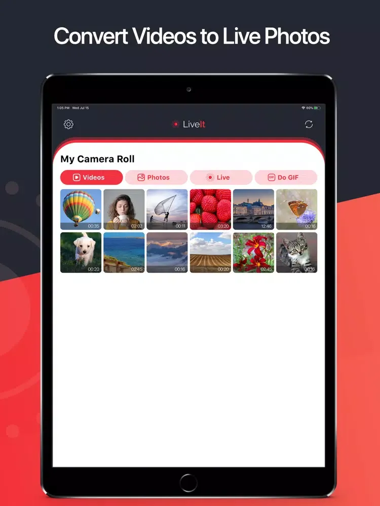 Live It - Make Live Wallpapers iPad 應用截圖