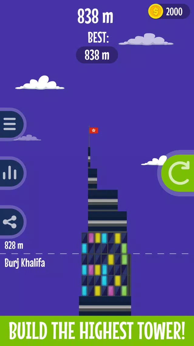 Tangkapan layar Rising Tower - Block Stack Up